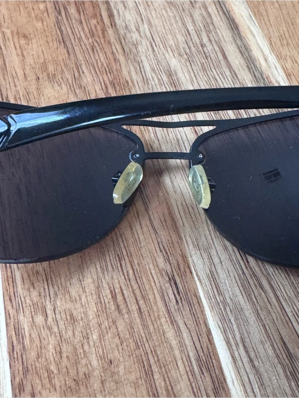 BlueBlocker 1408 sunglasses aviator shield dark lenses red tip unisex